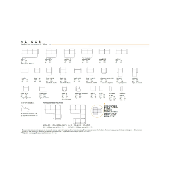 Fe ALISON mebel modułowy